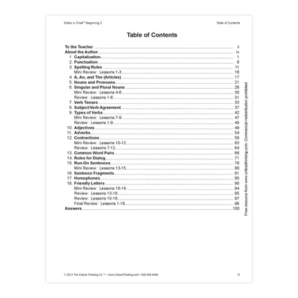 Editor in Chief® Beginning 2