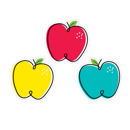 Doodle Apples 6in Cutouts Core Decor
