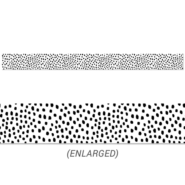 Black Messy Dots EZ Border