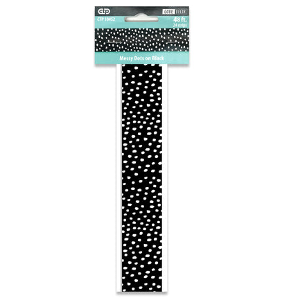 Messy Dots on Black EZ Border