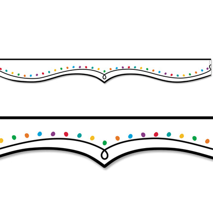Color Dotted Swirl Ez Border