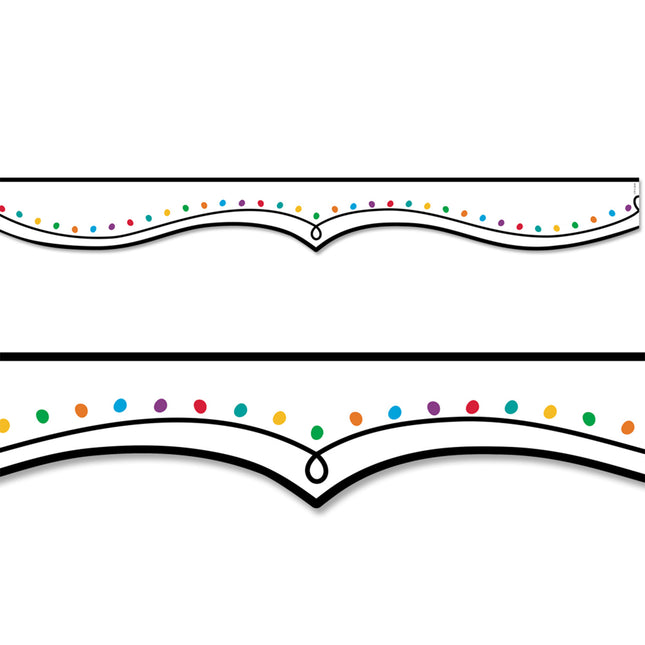 Color Dotted Swirl Ez Border