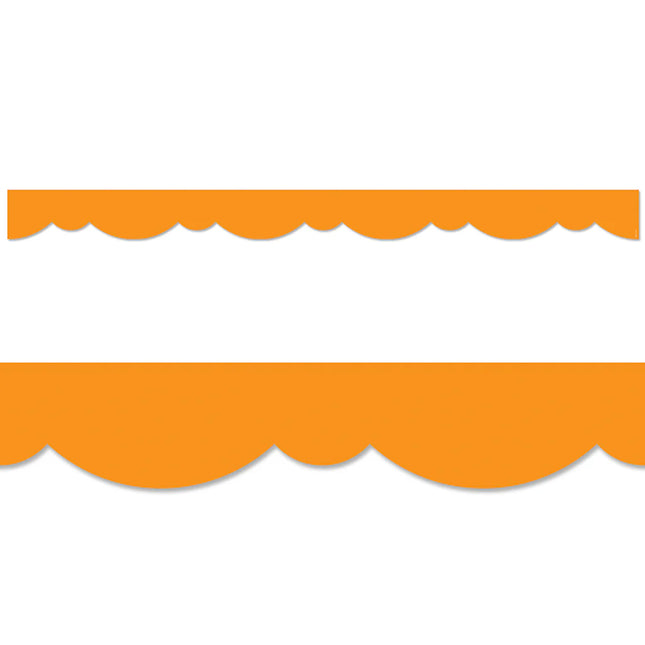 Orange Stylish Scallops Ez Border