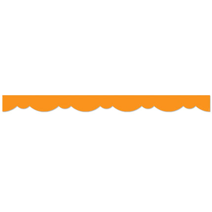 Orange Stylish Scallops Ez Border