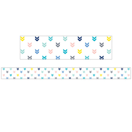 Calm & Cool Colorful Mini Chevrons EZ Border