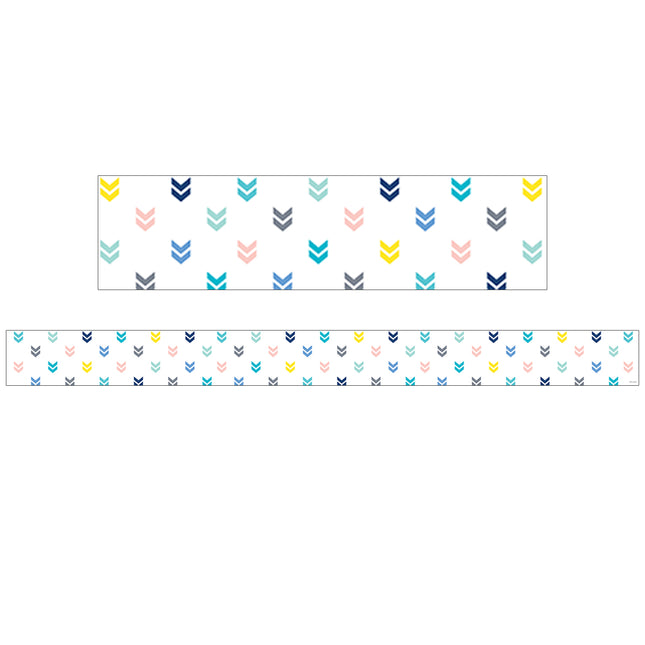 Calm & Cool Colorful Mini Chevrons EZ Border