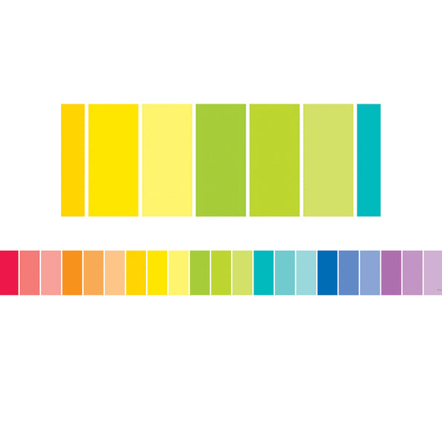Rainbow Paint Chip EZ Border