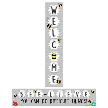 Busy Bees Double-Sided Welcome Banner