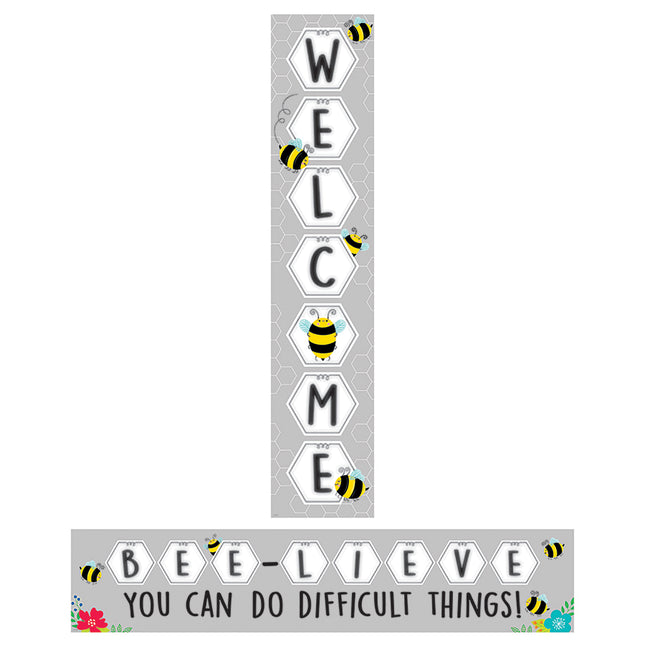 Busy Bees Double-Sided Welcome Banner
