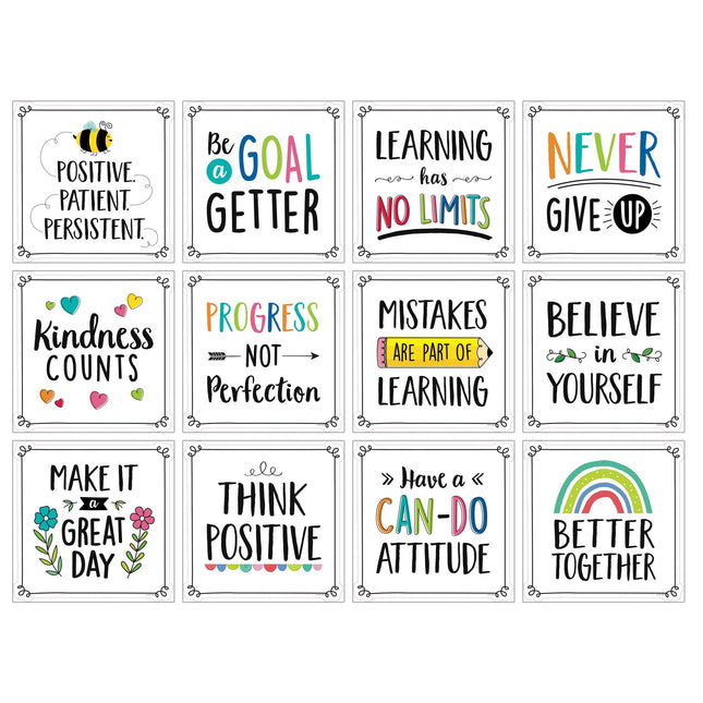 Positive Mindset 10" Designer Cut-Outs