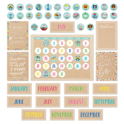 Krafty Pop Calendar Set Bulletin Board Set