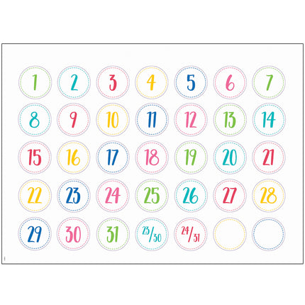 Krafty Pop Calendar Set Bulletin Board Set