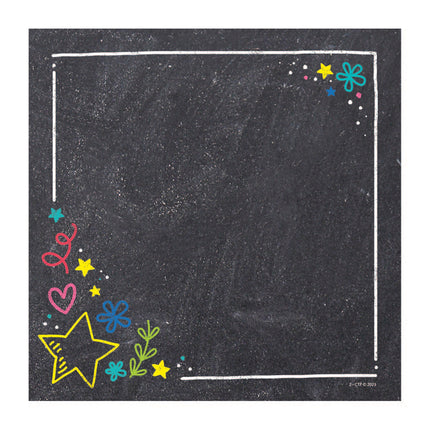 Colorful Chalk Cards 6 Inch Designer Cut-Outs, Pack of 36