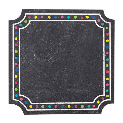 Colorful Chalk Cards 6 Inch Designer Cut-Outs, Pack of 36