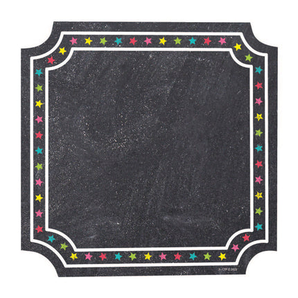 Colorful Chalk Cards 6 Inch Designer Cut-Outs, Pack of 36