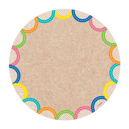 Krafty Pop Colorful Kraft Cards 6 Inch Designer Cut-Outs, Pack of 36
