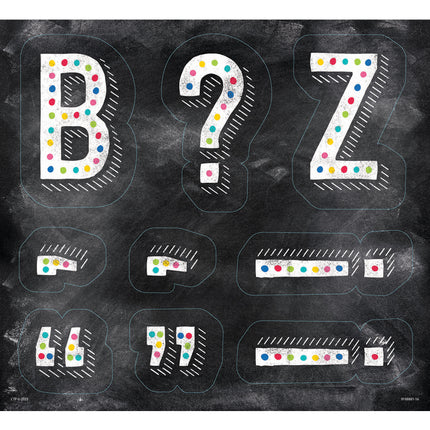 Chalk It Up! Colorful Chalk Designer Letters