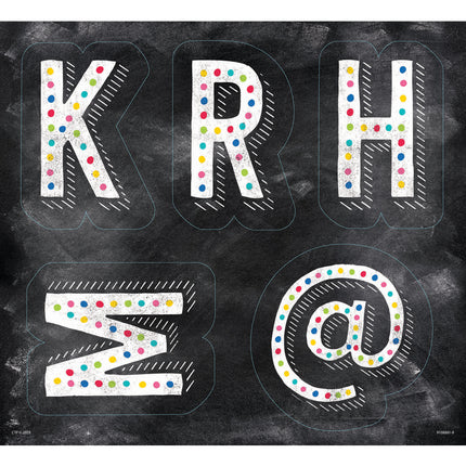 Chalk It Up! Colorful Chalk Designer Letters