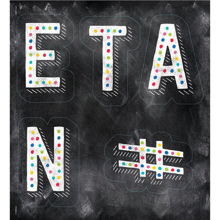 Chalk It Up! Colorful Chalk Designer Letters