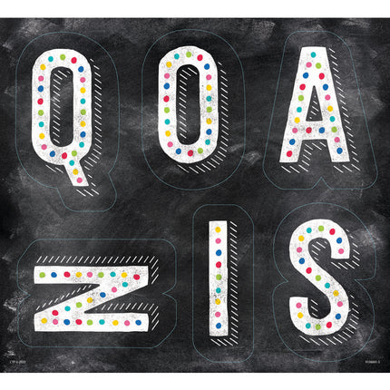 Chalk It Up! Colorful Chalk Designer Letters