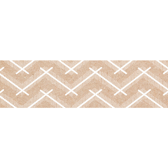 Krafty Pop Kraft Chevron EZ Border