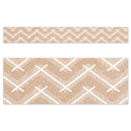 Krafty Pop Kraft Chevron EZ Border