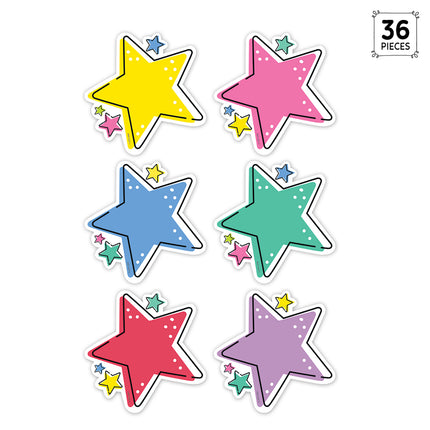 Stars Star Bright 6in Cut Outs