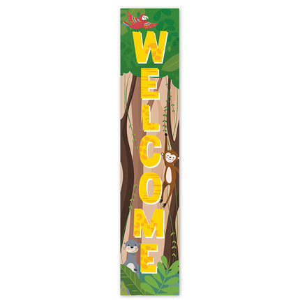 Jungle Friends Welcome Banner