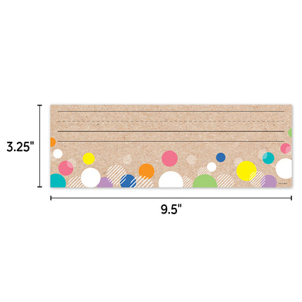 Colorful Kraft Bubbles Name Plates Krafty Pop