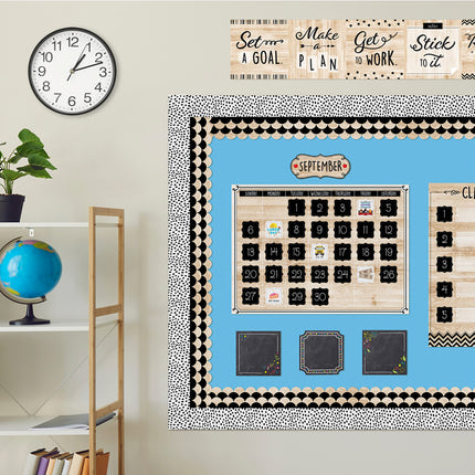 Black & Wood Scallops Cd Ez Border