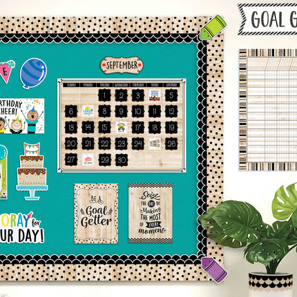 Polka Dots On Wood Cd Ez Border