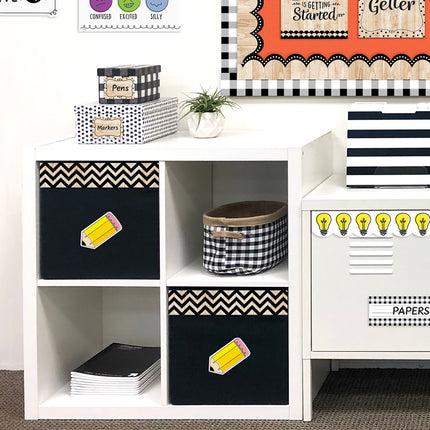 Black And Wood Chevron Cd Ez Border
