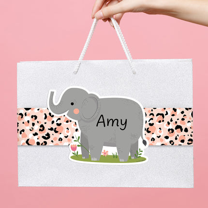 Blush Leopard Jungle Friends Border