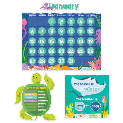 Sea Friends Calendar Set Bulletin Board Set