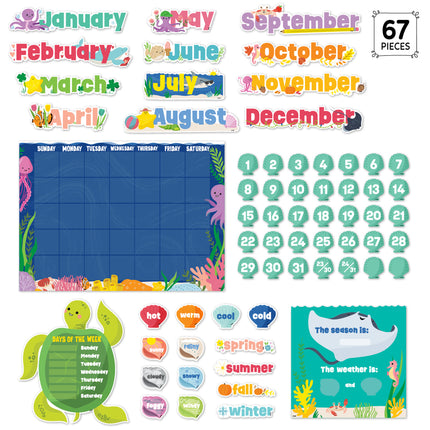 Sea Friends Calendar Set Bulletin Board Set
