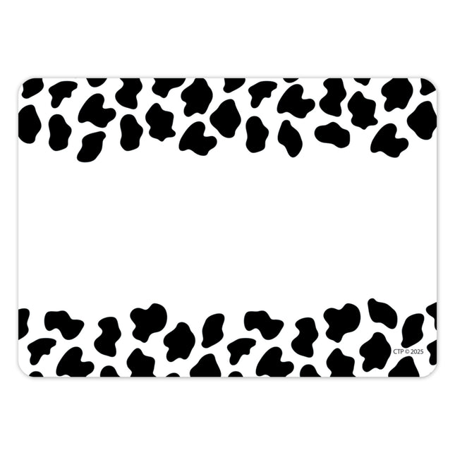 Farm Friends Cow Print Labels