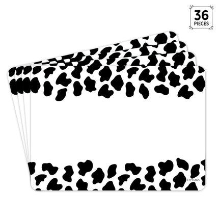 Farm Friends Cow Print Labels