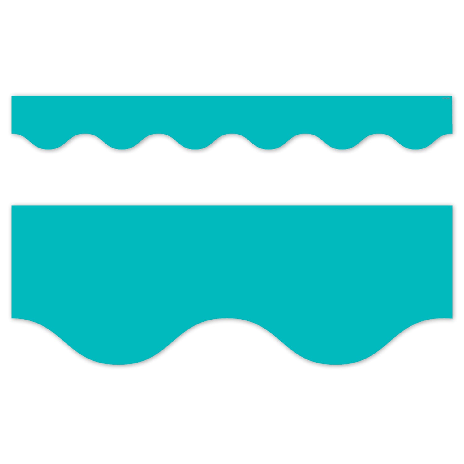 Turquoise Border Paper Core Decor Turquoise Wavy Ez Border – ES School Supply