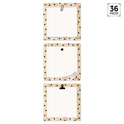 Polka Dots On Wood 3in Cut-outs