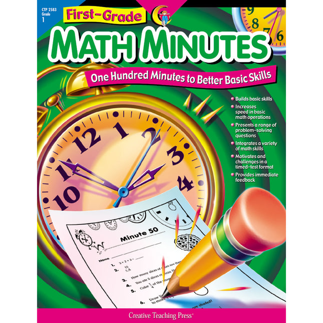 Math Minutes Book, Grade 1