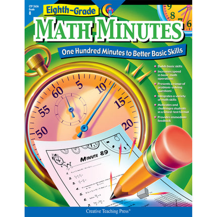 Math Minutes Book, Grade 8