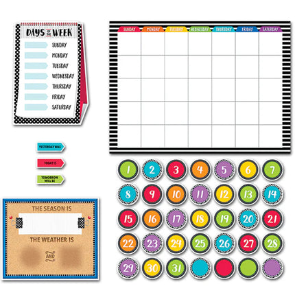 Bold & Bright Calendar Bulletin Board Set