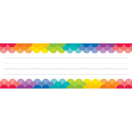 Rainbow Scallops Name Plates, 36 Per Pack