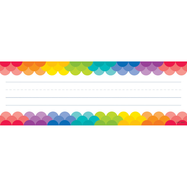 Rainbow Scallops Name Plates, 36 Per Pack