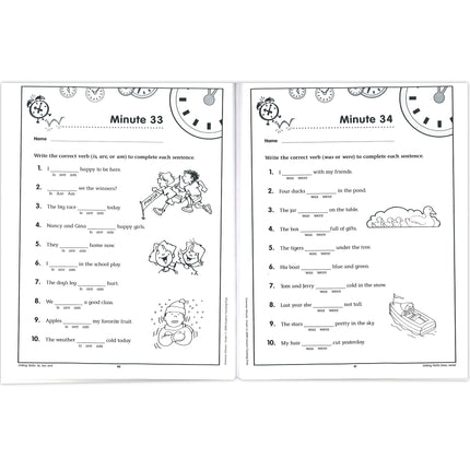 Grammar Minutes Workbook, Grade 1