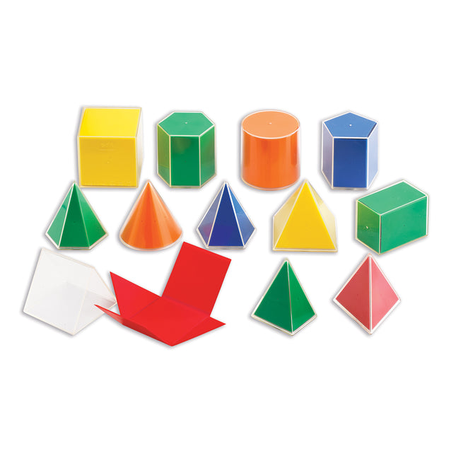 2d3d Geometric Solids 8cm Classroom Set