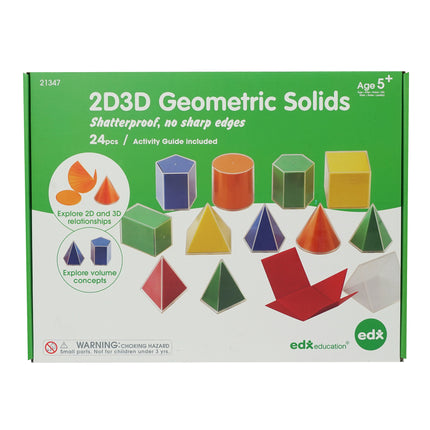 2d3d Geometric Solids 8cm Classroom Set