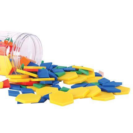 Pattern Blocks - Plastic - Set of 250