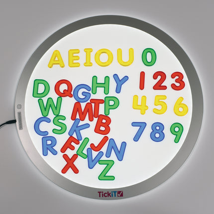 Transparent Letters and Numbers - Mini Jar - Set of 36