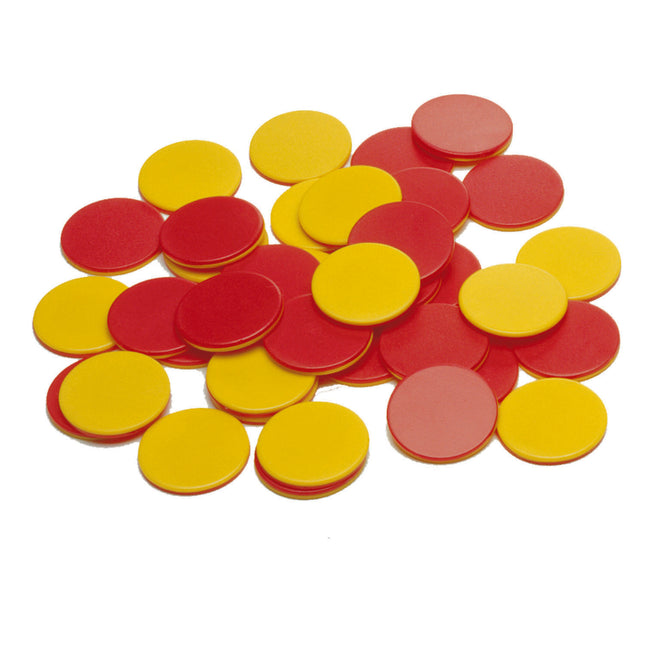 Two-Color Counters - Plastic - Set of 200
